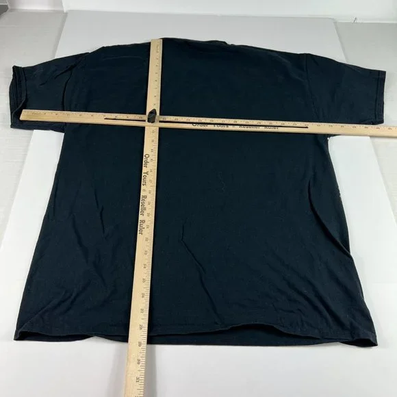 Y2K Native Indigenous Ghost Extra Large Black White Mega Print Short Sleeve Tee - Picture 9 of 12